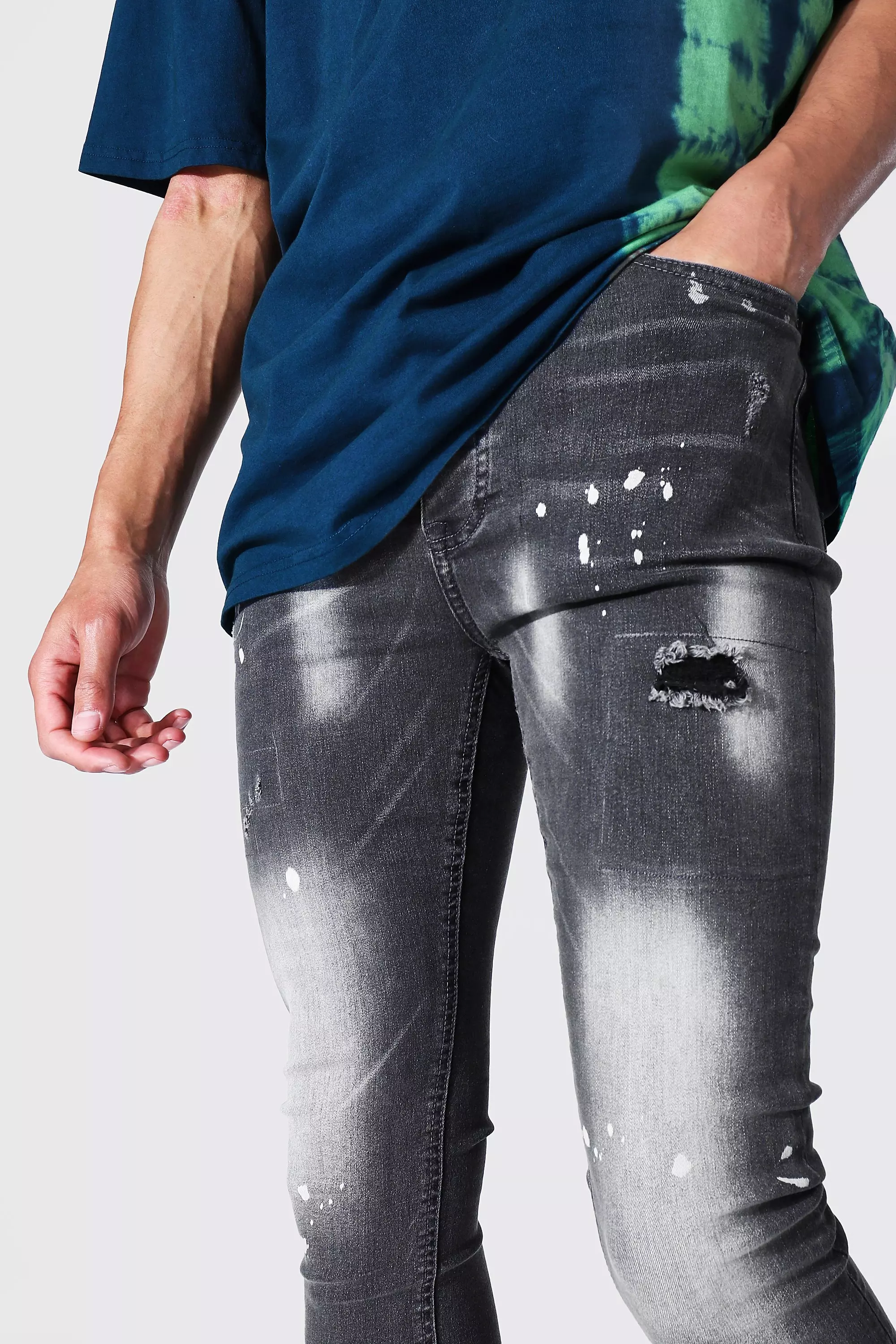 Bleach best sale splatter jeans